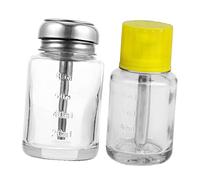 iplusmile Lot De 2 Bouteilles à Presser Pour Vernis à Ongles 100ml, Flacons En Verre Transparents Anti-fuite, Rechargeables Et Compacts, Distributeurs De Liquide Pour Manucure Et Voyage