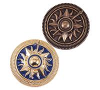 iplusmile Lot De 2 Broches Vintage En Alliage De Zinc, Badge Rond Rétro Pour Vêtements, Accessoires De Costumes, Décoration De Costume, Présent Pour Femmes, Style Anglais Classique