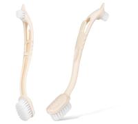 iplusmile Lot De 2 Brosses À Chaussures Brosses De Nettoyage pour Joints De Cuisine Bi-matière
