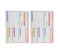 iplusmile Lot De 2 Carnets De Budget Journalier Registre De Comptabilité Livre De Reçus De Petite Caisse Planificateur Budgétaire Bloc-Notes De Consommation Carnet D'Épargne