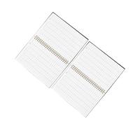 iplusmile Lot de 2 Carnets de Planification Financière Couverture PP Pages Horizontales Vierges Reliure Double Spirale - Registre Comptable pour Petites Entreprises et Suivi des Dépenses