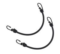 iplusmile Lot de 2 Cordes Élastiques 16 Pouces avec Crochets en Polyester Sangles de Fixation Multifonctions pour Tentes Bagages et Activités de Plein Air Résistance et Élasticité