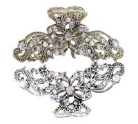 iplusmile Lot De 2 Épingles À Cheveux En Strass : Accessoires Pour Cheveux Chignons, Style Vintage, Pour Mariages, Occasions Spéciales, Demoiselles D'honneur, Femmes Et Filles