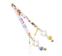 iplusmile Lot de 2 Pendentifs Amulette Chat en Alliage de Zinc Clochette Décorations à Suspendre pour Téléphone Portable Accessoires Légers Bleu et Jaune Idéals pour Paquet École et