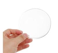 iplusmile Lot de 2 Plateaux à Huile en Verre Transparents Forme Chapeau pour Chauffe-Cire et Lampe à Parfum Coupelles Réutilisables Compatibles Diffuseur Aromathérapie Entretien Facile