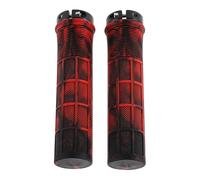 iplusmile Lot de 2 Poignées de Guidon de VTT Antidérapantes en Caoutchouc TPR Verrouillables Taille S135 Noir et Rouge Motif Camouflage pour Vélo Tout-Terrain Offrant Une Prise Ferme