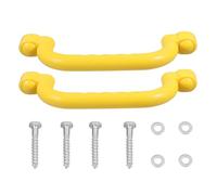 iplusmile Lot de 2 Poignées de Jeu Antidérapantes en Plastique Jaune Poignées de Balançoire Sécurisées pour Aire de Jeux Adaptées à L'Intérieur et L'Extérieur Accessoires pour