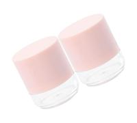 iplusmile Lot de 2 Poudriers Vides Compacts Houppette, Boîtier Plastique Hermétique Anti-fuite, Format Mini Portable pour Maquillage et Voyage