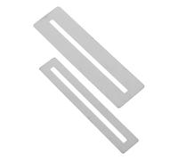 iplusmile Lot de 2 Protège-frettes Métalliques en Inoxydable Tampon de Meulage pour Guitare Électrique et Acoustique, Outil Luthier pour Polissage et Protection du Manche, Accessoires