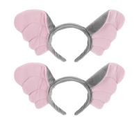 iplusmile Lot de 2 Serrage-Têtes Oreilles D’Éléphant en Fer Souple Ultra-Doux Bandeaux Cosplay Animaux pour Femmes et Garçon et Filles Accessoires Costume Halloween Shower et Fêtes