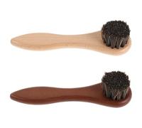 iplusmile Lot de 2 set de Brosses de Bain en Bois pour Petits Animaux Poils Doux en Crin de Cheval Brosse de Toilettage pour Hamsters et Cochons D’Inde Couleurs Naturel et Noyer