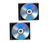 iplusmile Lot de 2 Sets de Disques DVD Enregistrables Grosse Capacité pour Enregistrement Audio et Gravure Musicale, Supports CD-r avec Boîtier Cristal, Compatibles Enregistreurs DVD/CD,