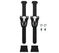iplusmile Lot de 2 Sets de Sangles Noires en T pour Patins à roulettes Boucles Ajustables avec Réglage Fin Accessoires Universels de Remplacement pour Patins en Ligne avec Vis et Loquets