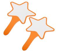 iplusmile Lot de 2 Tableaux Effaçables à Sec Petits Tableaux Blancs Portables Étoiles Surface Vierge Réinscriptible Légers et Compacts Tableau de Pointage et Vote pour Animation