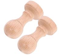 iplusmile Lot de 2 Tampons en Bois pour Correction D'exercices, Sceau Décoratif Marron, Résistant aux Rayures, Usage Solide, pour DIY et Cartes Faites Main