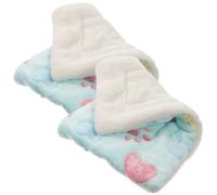 iplusmile Lot de 2 Tapis Chauffants Carrés en Coral pour Hamster et Coussin Doux et Confortable pour l'hiver