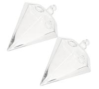 iplusmile Lot de 2 Vases Hydroponiques Suspendus en Transparent Décoration Intérieure pour Plantes Ornements Suspendus Élégants Conception et Solide