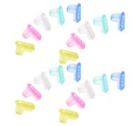 iplusmile Lot de 20 Anneaux Guide-Fil en Plastique Multicolores pour Tricot et Crochet Supports pour Doigts Ergonomiques Séparateurs de Fils pour Loisirs Créatifs et Gestion Précise des