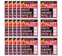 iplusmile Lot de 20 Autocollants de Secours Urgence pour Personnes et Animaux, Outil de Sécurité Pratique en Situation D'urgence, Autocollants Auto-adhésifs pour Foyers