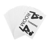 iplusmile Lot de 20 Autocollants pour Wc 10X10 CM en Vinyle Résistant à L’Humidité Stickers Décoratifs pour Porte de Salle de Bain Panneaux Muraux Humoristiques et Identification