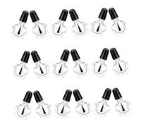 iplusmile Lot De 20 Flacons De Vernis À Ongles En Forme D'étoile, Transparents, 5 Ml, Anti-fuite, Pour Voyages, Salons Et