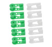 iplusmile Lot de 20 Pinces à Courber Plantes Réglables 360° en Plastique Robuste pour Jardinage, Clips Tuteurage Tiges Vert et Blanc, Formation Croissance Plantes pour Serrage et Extérieur