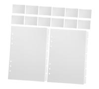 iplusmile Lot De 21 Séparateurs À Feuilles Mobiles Intercalaires Pour Classeurs De Bureau Planificateurs Index Classeurs En Plastique En Polypropylène Blanc