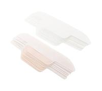 iplusmile Lot De 24 Coussinets Anti-transpiration Jetables, Taille 290x68 Mm, Ultra-fins En Blanc Et Beige, Doublure De Chapeau Invisible, Protection La Sueur Pour Entretien Professionnel Et Réunions