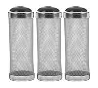 iplusmile Lot de 3 Grilles de Protection en Acier Inoxydable pour Filtre Aquarium 12 MM Couvercle d'Entrée d'eau Préfiltre Métallique Compatible Poissons et Crevettes Protection