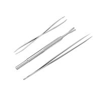 iplusmile Lot De 3 Pinces À Épiler pour Animaux De Compagnie Aiguilles pour Poils De Chat Fournitures pour Animaux De Compagnie