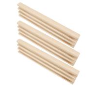 iplusmile Lot de 3 Supports à Dominos Mexican Train en Bois de Pin Naturel Tapis Antidérapant Bases de Dominos de Bureau Multifonctions pour Jeu de Société