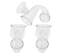 iplusmile Lot de 3 Testeurs Co2 pour Aquarium Planté en Verre Borosilicate Ventouse, Moniteur de l'eau, Indicateur de Dioxyde de Carbone pour Nano-réservoir et Plantes Aquatiques, Détecteur