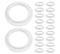 iplusmile Lot De 30 Anneaux De Fixation Pour Abat-Jour Support De Lampe De Rechange En Plastique E27 E26 Blanc