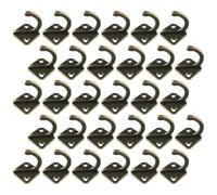 iplusmile Lot de 30 Crochets Muraux en Alliage de Zinc 33x28mm pour Suspendre Vêtements, Paquet et Chapeaux, Crochets Robustes Multifonctionnels pour Porte, Salle de Bain et Rangement