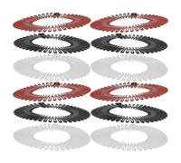 iplusmile Lot de 30 Peignes Élastiques Noirs Marron et Transparents en Plastique Extensible Bandeaux Décoratifs Antidérapants pour Cheveux Coiffage Facile des Mèches Rebelles Sport et