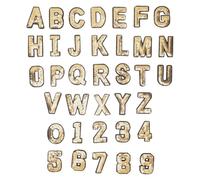 iplusmile Lot de 36 Écussons Thermocollants Alphabet Brodés à Repasser, Patchs de Couture en Tissu Chiffres et Lettres, Accessoires Décoratifs Solide pour Réparation et Personnalisation