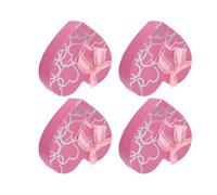 iplusmile Lot de 4 Boîtes de Rangement de Cœur Petites Boîte Présent Rose Créative 10 Compartiments Coffret pour Saint-Valentin et Fête en Papier Résistante
