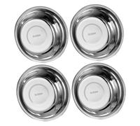iplusmile Lot De 4 Bols à Soupe Inox 14 Cm En Acier Inoxydable 304 Épaisseur 0,6 Mm Anti-dérapant La Cuisine Maison