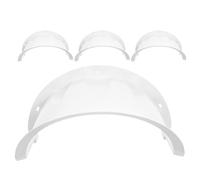 iplusmile Lot de 4 Capots de Protection pour Caméra Extérieure en Plastique Résistant aux UV Protection Anti-Pluie pour Caméra de Sécurité Dôme Solaire Imperméable pour Surveillance