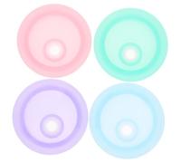 iplusmile Lot de 4 Couvercles Universels en Verre Mason Jar de 16/20 Oz avec Trou de Paille Et Couvercles Anti-fuite pour Bocaux Mason pour Eau Jus Bière