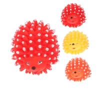 iplusmile Lot De 4 Jouets Couineurs Hérisson en Vinyle Résistant, 10 Cm, Jouet Interactif pour Chats D’intérieur Et Chiots, Stimulant L’Instinct De Jeu Et Masticatoire