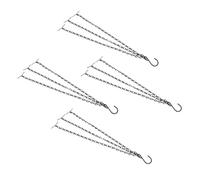 iplusmile Lot De 4 Paniers À Fleurs en Chaîne Crochets pour Cage À Oiseaux Suspensions pour Pots De Fleurs Chaînes De Suspension Extérieures avec Crochets Chaînes De Suspension pour