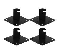 iplusmile Lot de 4 Supports Muraux en Fil Métallique pour Panneaux Grillagés Supports d'Organisation pour Vestiaire Fixation Robuste pour Étagères Murales Optimisés pour Entrepôts et