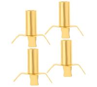 iplusmile Lot de 4 Supports pour Lampe à Huile Bouddhiste en Alliage de Zinc Porte-Mèche Métallique Robuste Finition Lisse pour Décoration Intérieure et Rituels Religieux Accessoires