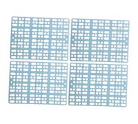 iplusmile Lot de 4 Tapis pour Cage à Lapin en Plastique Perforé, Coussins Repose-Pieds Antidérapants, Protection Griffures, Découpe Personnalisée, pour Petits Animaux Domestiques