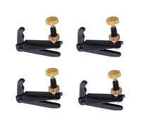 iplusmile Lot de 4 Tendeurs de Cordes pour Violon 3/4-4/4 Accordeur Fin en Métal Noir Réglage Précis des Cordes Accessoire Violon pour Ajustement