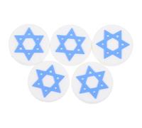 iplusmile Lot de 5 Amortisseurs de Vibrations en Silicone Miniature pour Raquette de Tennis Modèle Drapeau National Israël des Vibrations pour Confort de Jeu