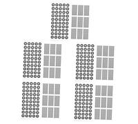 iplusmile Lot De 5 Autocollants De Marquage pour Scanner 3D Points De Référence Utilisation Polyvalente sur Plusieurs Surfaces 10 Feuilles X 5