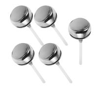 iplusmile Lot de 5 Bouchons à Pression Universels en Acier Inoxydable et Aluminium pour Distributeur D’Alcool Rechargeable Couvercles Hermétiques Anti-Évaporation Compatibles Flacons de