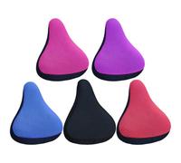 iplusmile Lot de 5 Housses de Selle de Vélo Confortables et Respirantes Coussin de Selle Souple pour VTT et Route Multicolores Accessoire Léger pour Cyclisme Longue Distance